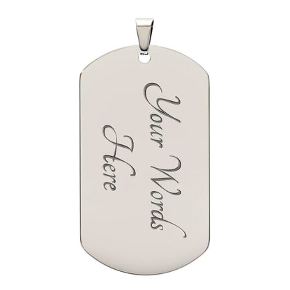 SON LIFE IS A JOURNEY DOG TAG