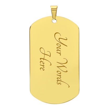 SON LIFE IS A JOURNEY DOG TAG