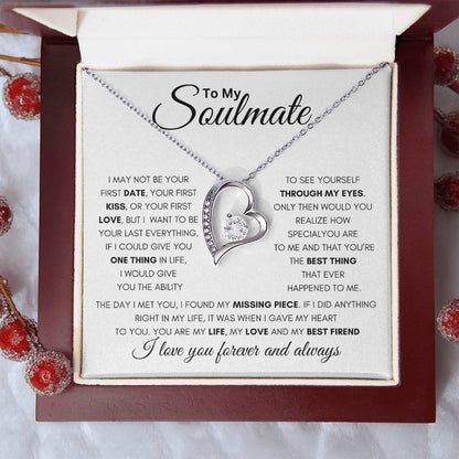 Soulmate - Not Your First, But Your Last - Forever Love Necklace