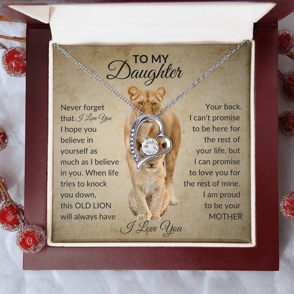 To My Daughter | Lion Mother| Forever Love necklace