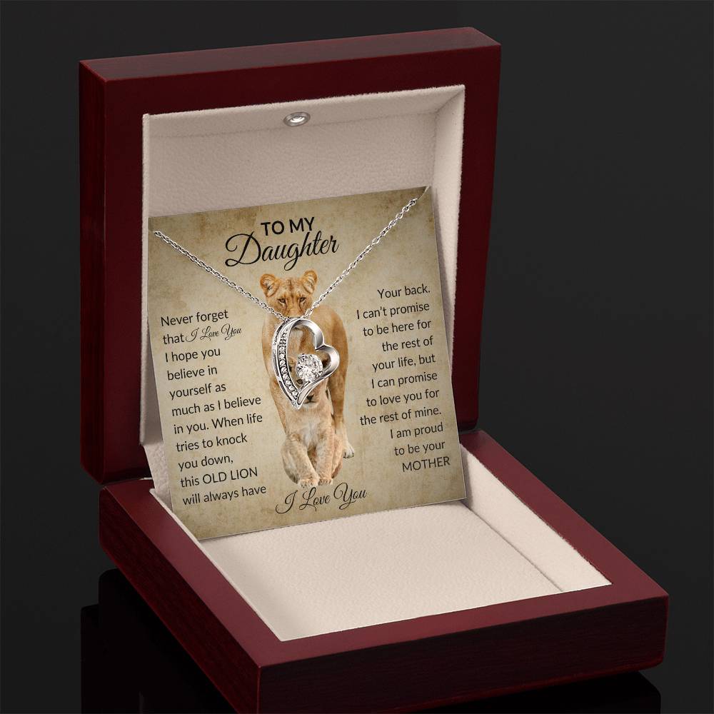 To My Daughter | Lion Mother| Forever Love necklace