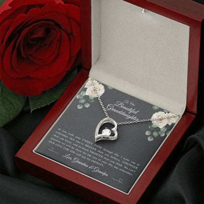 TO OUR BEAUTIFUL GRANDDAUGHTER | Forever Love Heart Necklace