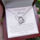 To My Beautiful Mother - Butterfly Forever Love Necklace