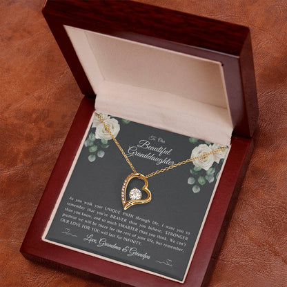TO OUR BEAUTIFUL GRANDDAUGHTER | Forever Love Heart Necklace