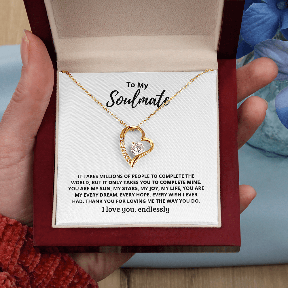 Soulmate Forever Love Necklace White