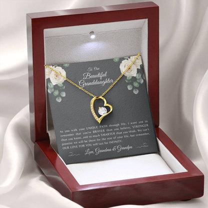 TO OUR BEAUTIFUL GRANDDAUGHTER | Forever Love Heart Necklace
