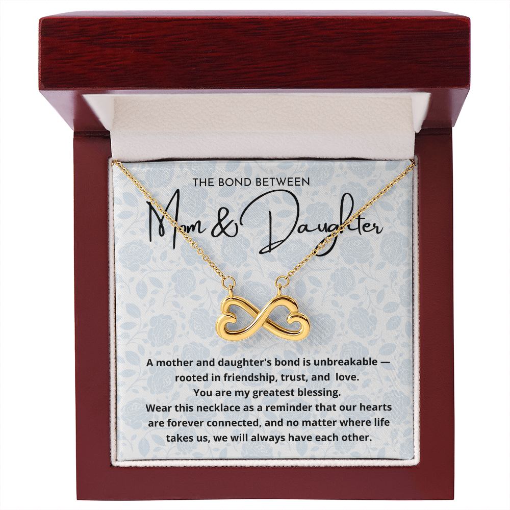 Mom And Daughter Bond Between Us Endless Love Necklace