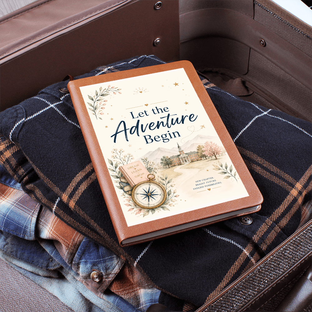 Let The Adventure Begin Journal Cream