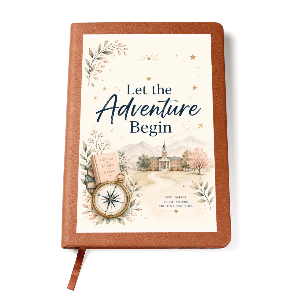 Let The Adventure Begin Journal Cream