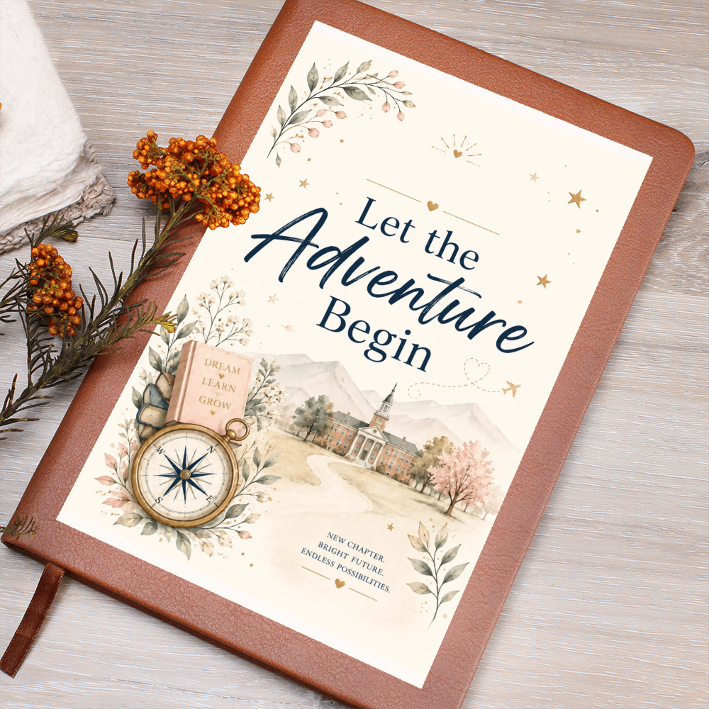 Let The Adventure Begin Journal Cream