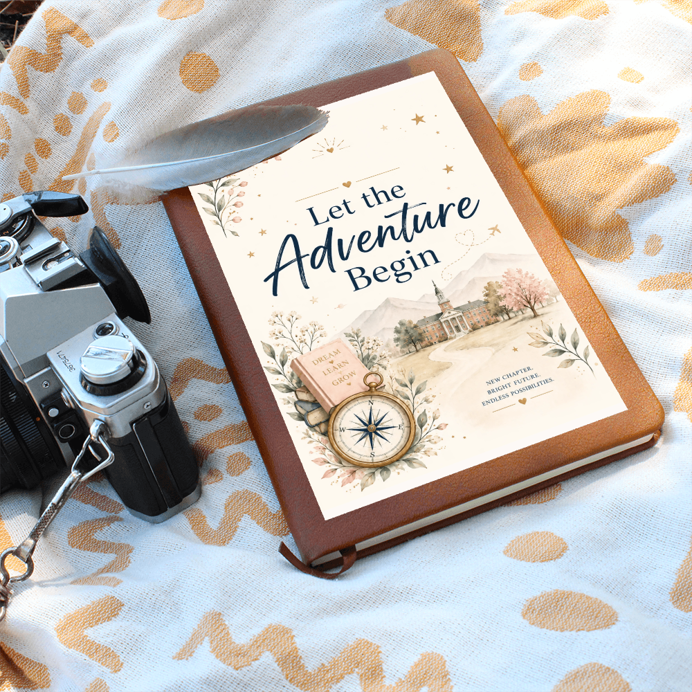 Let The Adventure Begin Journal Cream