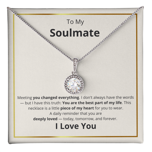 Soulmate Best Part Of My LIfe Eternal Hope Necklace