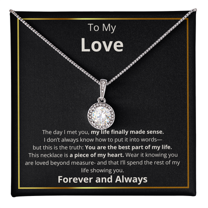My Love Eternal Hope Necklace Life Made Sense