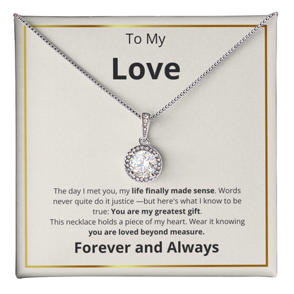 My Love Greatest Gift Eternal Hope Necklace
