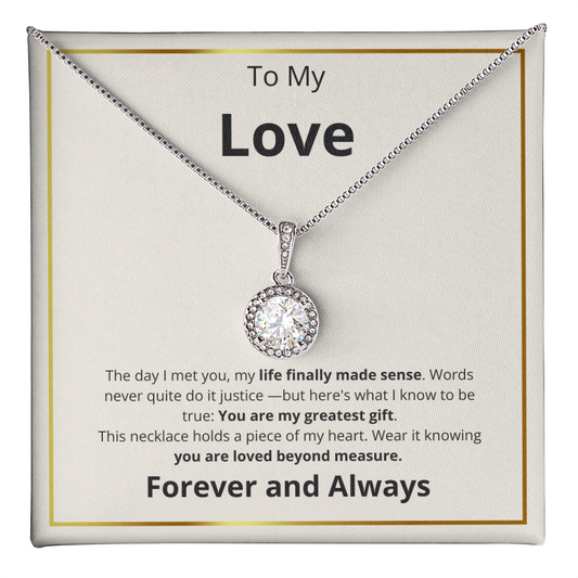My Love Greatest Gift Eternal Hope Necklace
