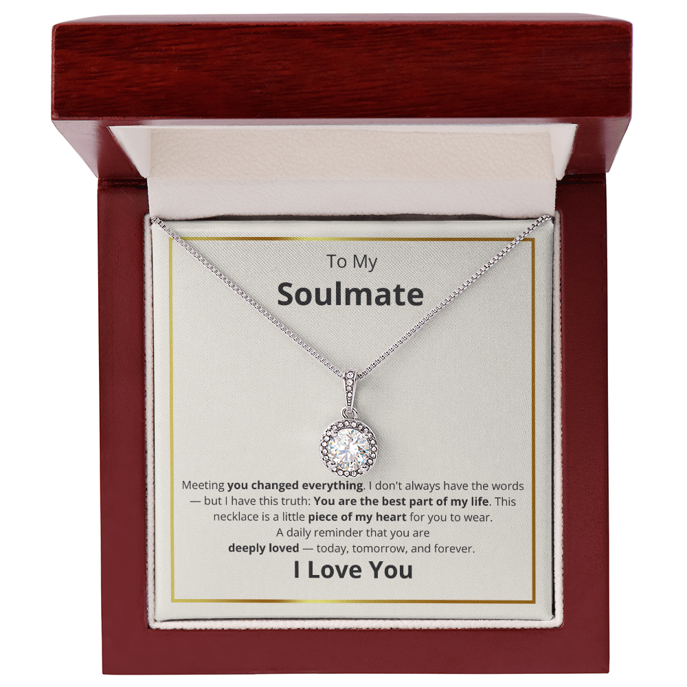 Soulmate Best Part Of My LIfe Eternal Hope Necklace