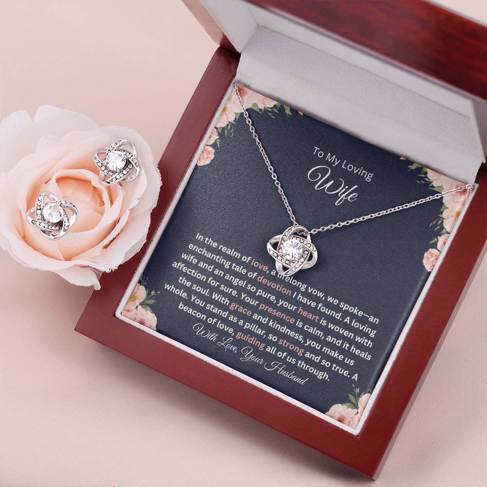 To My Loving Wife- Love Knot Necklace