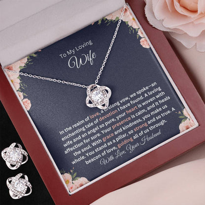 To My Loving Wife- Love Knot Necklace