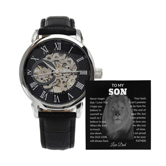 To My Son | Lion | Openwork Watch