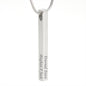 Personalized 4-Sided Wedding Necklace – Engraved