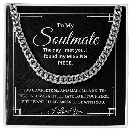 TO MY SOULMATE | Cuban Chain| Men's