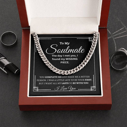 TO MY SOULMATE | Cuban Chain| Men's