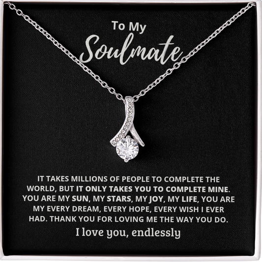 Soulmate Millions Alluring Beauty Necklace Black