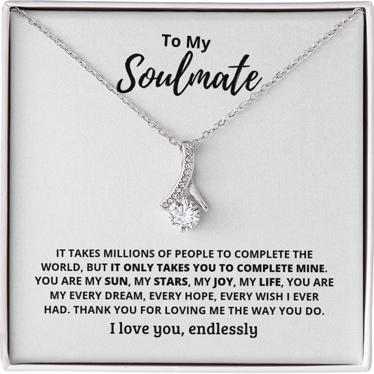 Soulmate Millions Alluring Beauty Necklace White