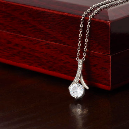 TO MY BEAUTIFUL GODDAUGHTER | Alluring Beauty Necklace | Silver