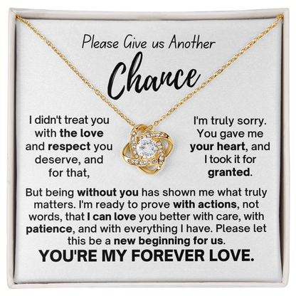 Another Chance Loveknot Necklace