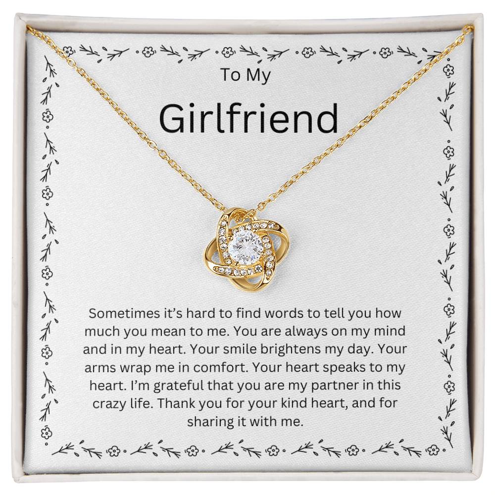 To My Girlfriend Love Knot