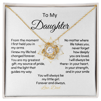 Daughter From Dad Love Knot Greatest Gift