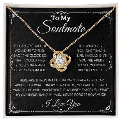 Soulmate - One Wish - Love Knot Necklace