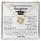 Congratulations Daughter Graduation 2026 Love Knot Necklace