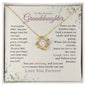 Granddaughter Love Knot Necklace Courage Grace and Strength
