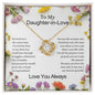 Daughter In Love Wildflower Love Knot Necklace