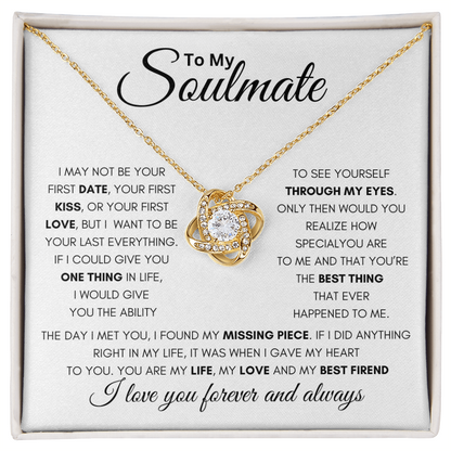 Soulmate First Love Knot- White
