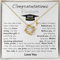 Congratulations Personalized Graduation 2026 Love Knot Necklace