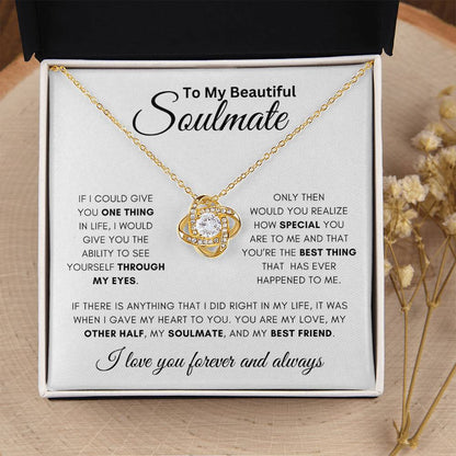 Soulmate -One Thing - Love Knot Necklace