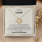 To My Love Love Knot Necklace Best Part Of My Life