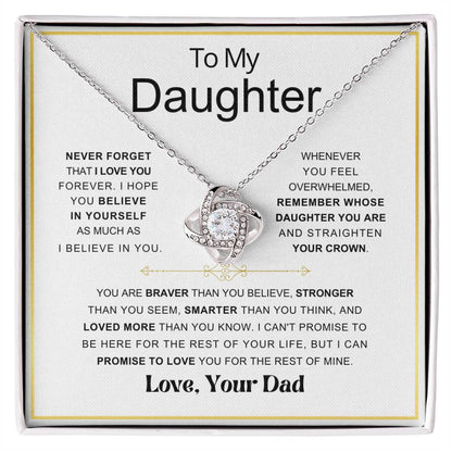 Daughter Never Forget Love Knot