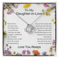Daughter In Love Wildflower Love Knot Necklace