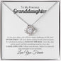 To My Precious Granddaughter Love Knot Dancing in the Rain