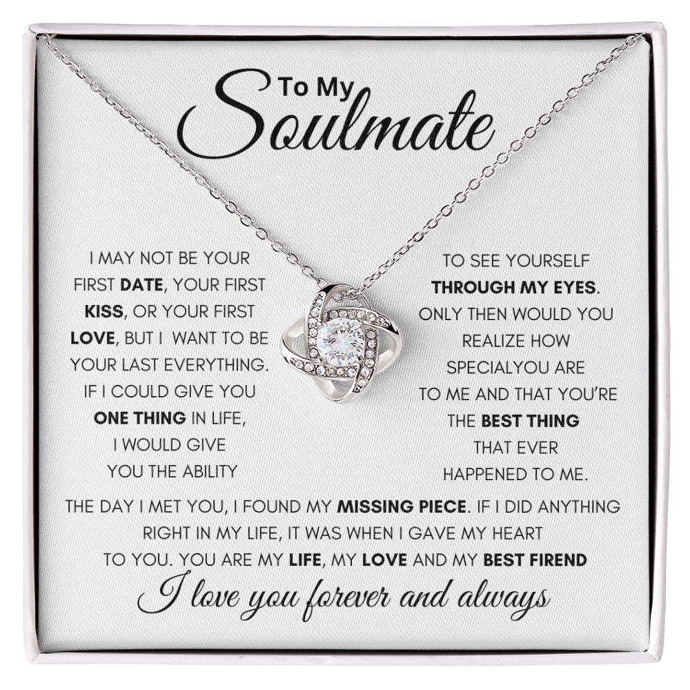 Soulmate First Love Knot- White