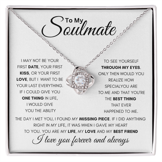 Soulmate First Love Knot- White