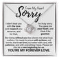 Sorry From My Heart Love Knot Necklace