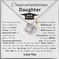 Congratulations Daughter Graduation 2026 Love Knot Necklace