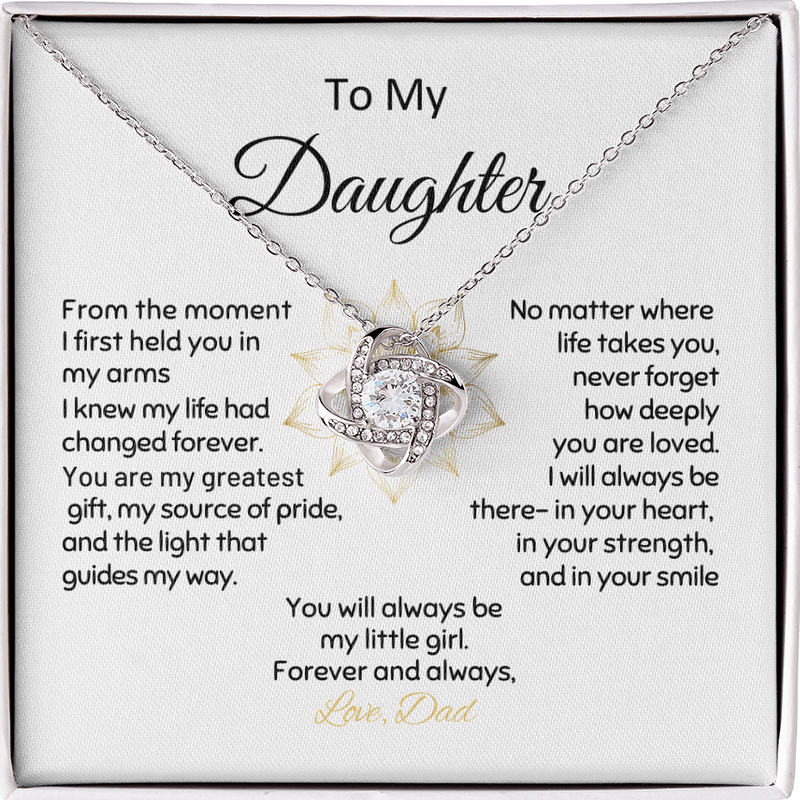 Daughter From Dad Love Knot Greatest Gift