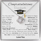 Congratulations Personalized Graduation 2026 Love Knot Necklace