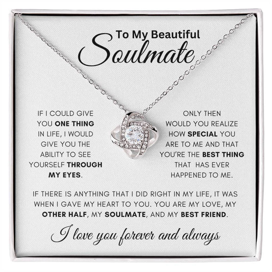 Soulmate -One Thing - Love Knot Necklace